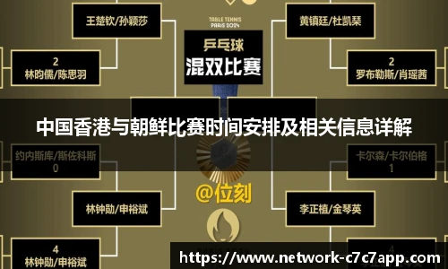 中国香港与朝鲜比赛时间安排及相关信息详解